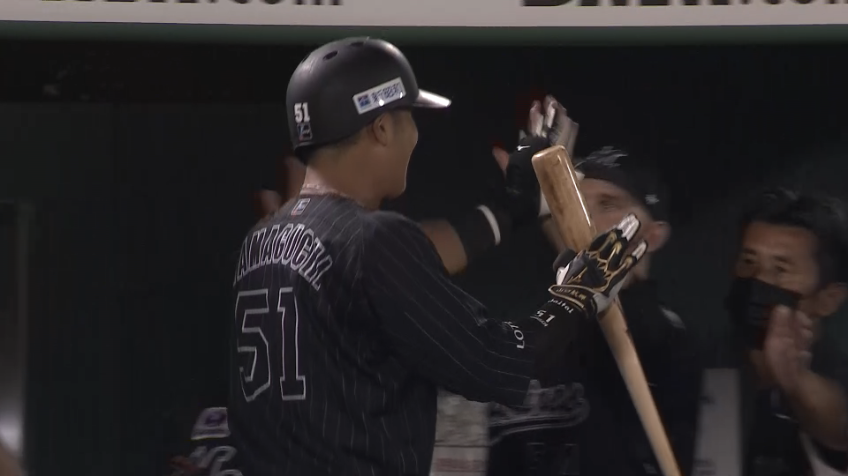 6回表・M山口航輝 均衡破る弾丸アーチ!! 打った瞬間確信の第9号先制3ランホームランを放つ!!