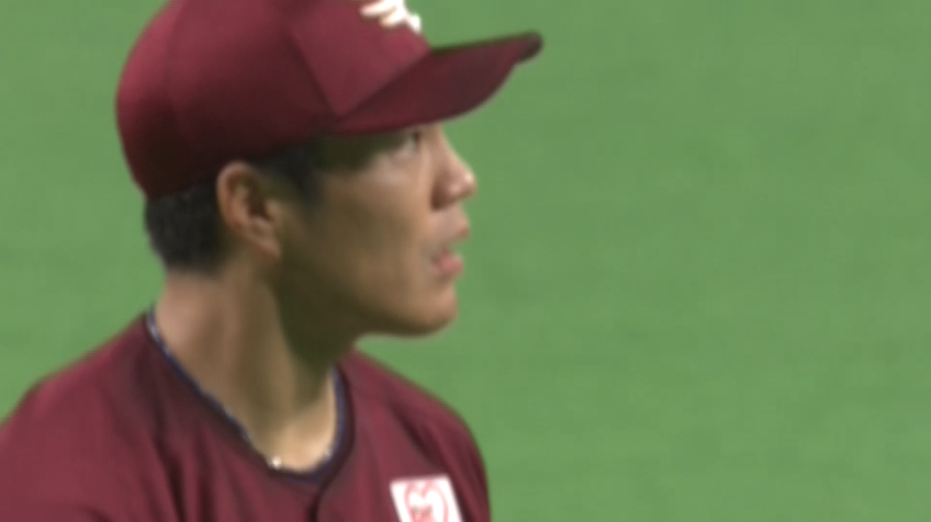 6回裏・E則本昂大 一打同点の場面で三振を奪い、無失点で切り抜ける!!