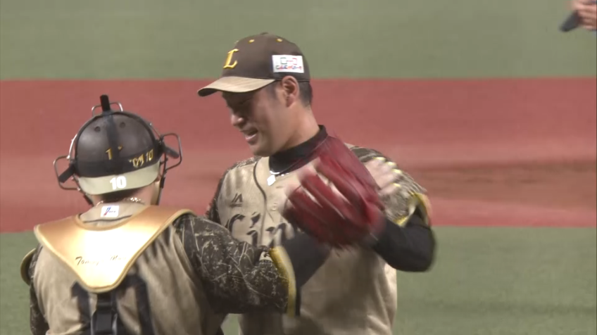 9回表・L増田達至 最終回を無失点に抑え、首位攻防戦の初戦を制する!!