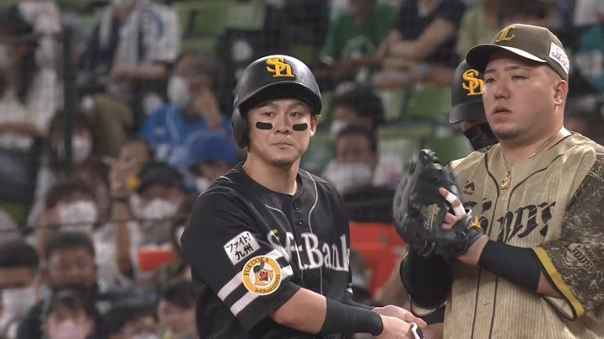 1回表・H牧原大成 鷹のジョーカーが先制タイムリーヒットを放つ!!