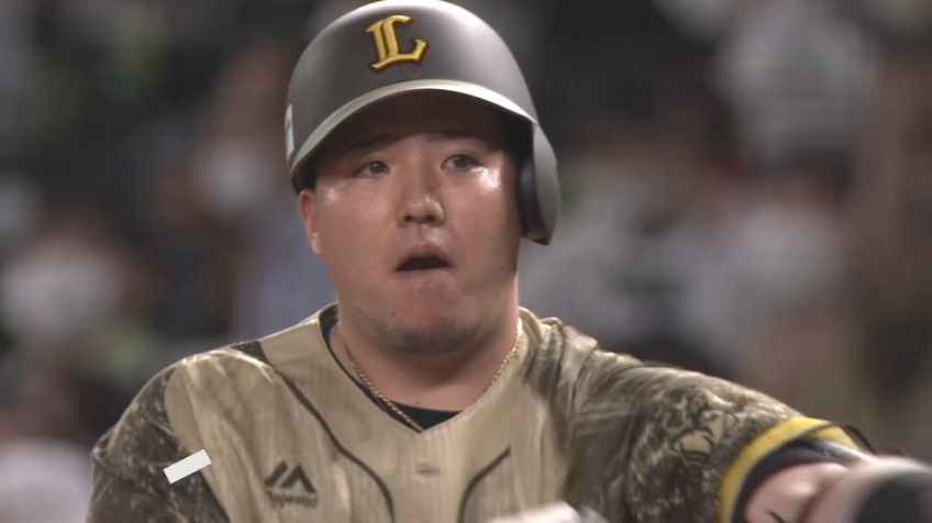 6回裏・L山川穂高 反撃の狼煙をあげる!! レフトへのタイムリーヒット!!