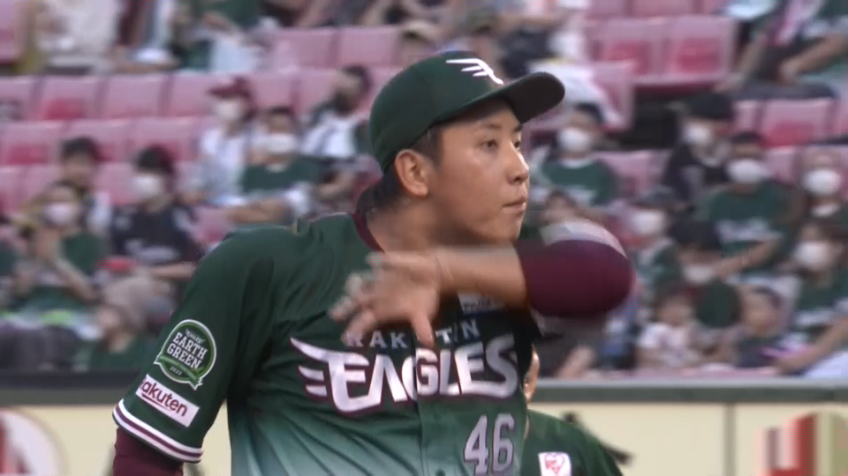 4回表・E藤平尚真 4回を投げ6奪三振を奪う好投を見せ、野手の援護を待つ!!