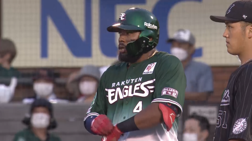 5回裏・Eオコエ瑠偉 スタメン起用に応える!! 今日もヒットを放ちチャンスメイク!!