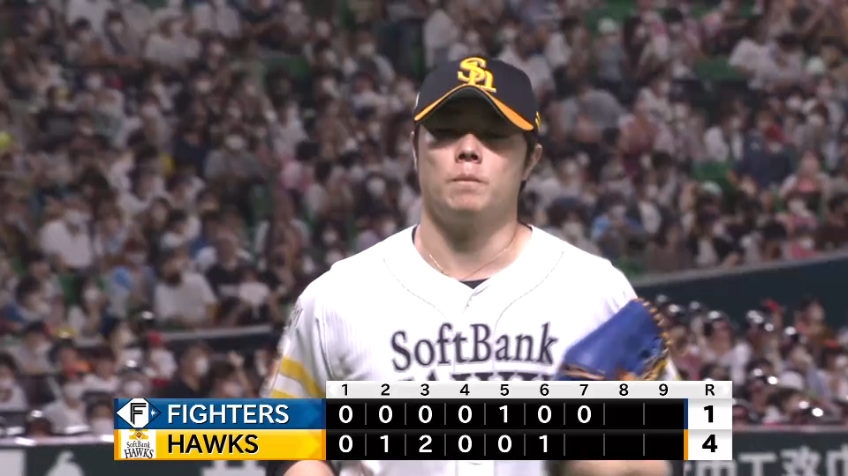 7回表・H松本裕樹 完璧なリリーフ!! この回3者連続三振を奪う!!