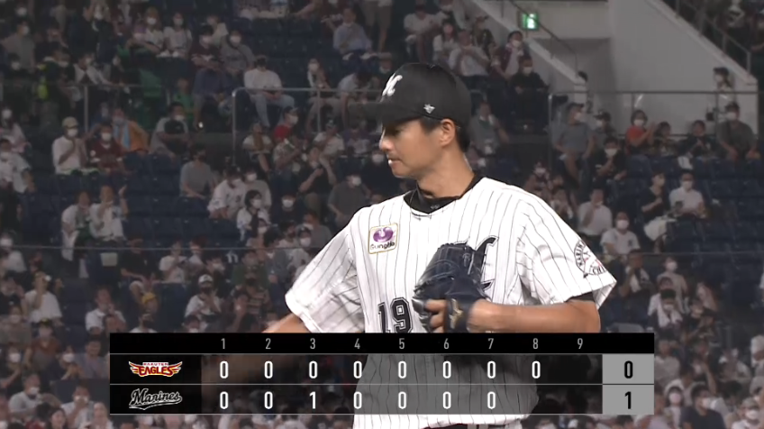 8回表・M唐川侑己 しっかりと3者凡退に抑え、1点のリードを守る!!