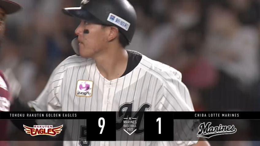 4回裏・M安田尚憲 反撃の狼煙をあげる!! しぶとくレフト前へ落とすタイムリーヒット!!