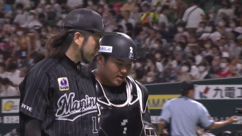 6回裏・M石川歩 要所を締めるピッチングで無失点で封じる!!