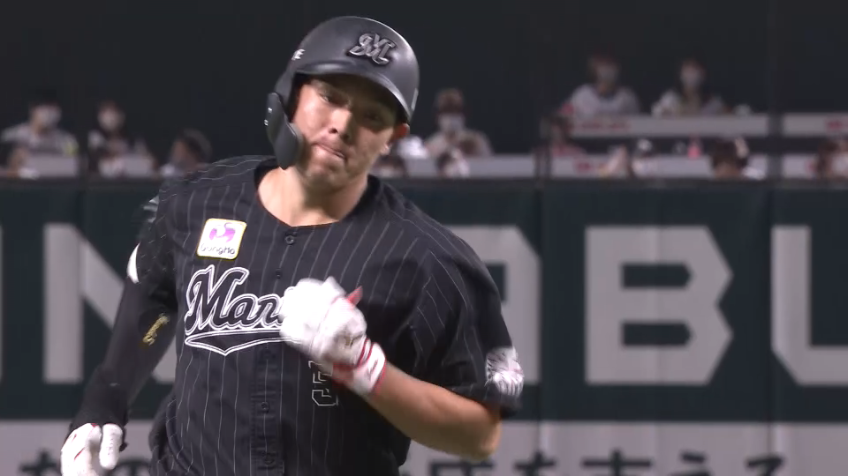 8回表・M安田尚憲 完璧なホームランで追加点を獲得!!