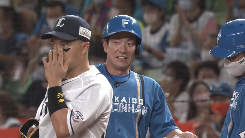 7回表・F松本剛 レフトへのタイムリーヒットで追加点をあげる!!