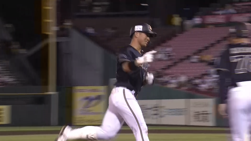 3回表・B頓宮裕真 打った瞬間確信の一発!! 2試合連発弾は勝ち越しの8号ソロホームラン!!