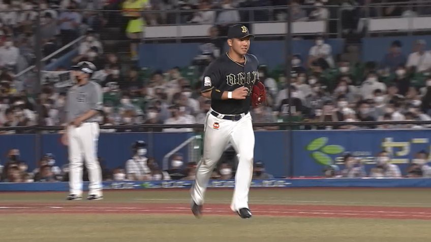 6回裏・B頓宮裕真 再びダイビングキャッチ!! 再三の好守で相手にチャンスを作らせない!!