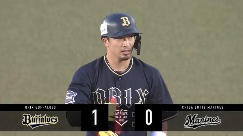 4回表・B安達了一 右中間を破るタイムリー2ベースヒットで先制に成功する!!