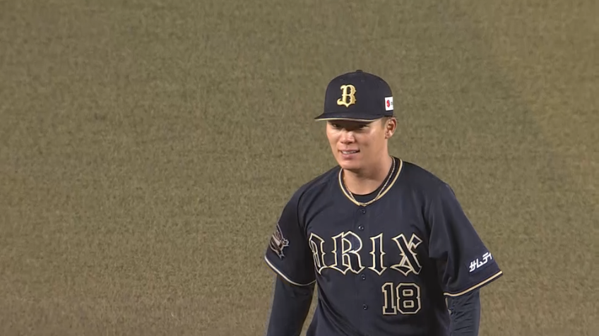 9回裏・B山本由伸 直球で空振り三振を奪い、9回9奪三振の完投!!