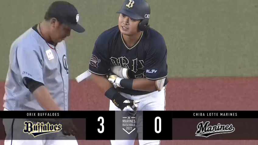 2回表・B西村凌 変化球をセンターへ運ぶ2点タイムリーヒットで追加点をあげる!!