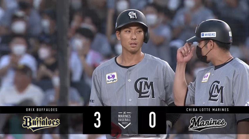 2回裏・M茶谷健太 本日、チーム初タイムリー!! ストレートを弾き返しセンター方向へ!!