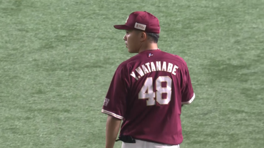 5回裏・E渡邊佳明 好返球!! ランナーを刺し、チャンス拡大を許さず!!