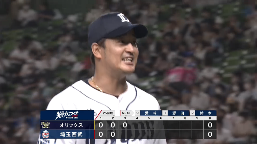 3回表・L平井克典 3者連続三振!! ズバッと決まってナイスボール!!