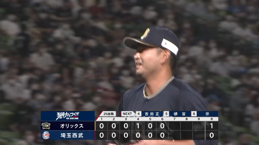 6回裏・B小木田敦也 空振り三振!! ランナーを出すも、同点は許さない好投を見せた!!