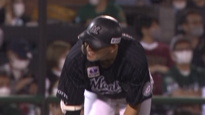 5回表・M安田尚憲 快足飛ばして3ベースヒットを放つ!!