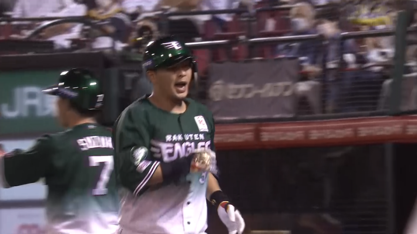 5回裏・E浅村栄斗 レフトスタンドへ反撃の3ランホームラン!!