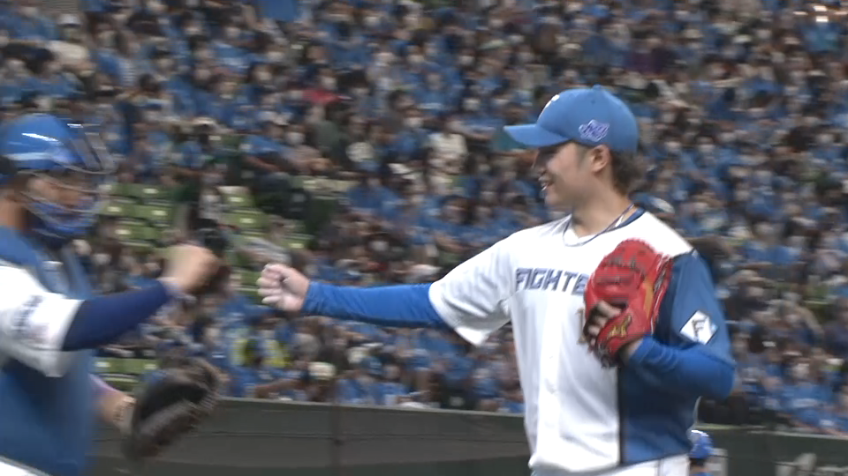 8回裏・F伊藤大海 8回113球無失点の好投をみせる!!