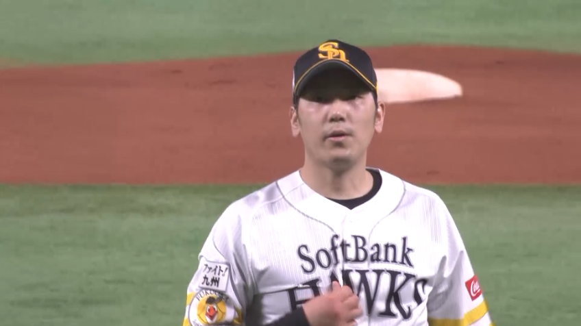 6回表・H石川柊太 6回まで1失点の好投!! 変化球で空振り三振を奪う!!