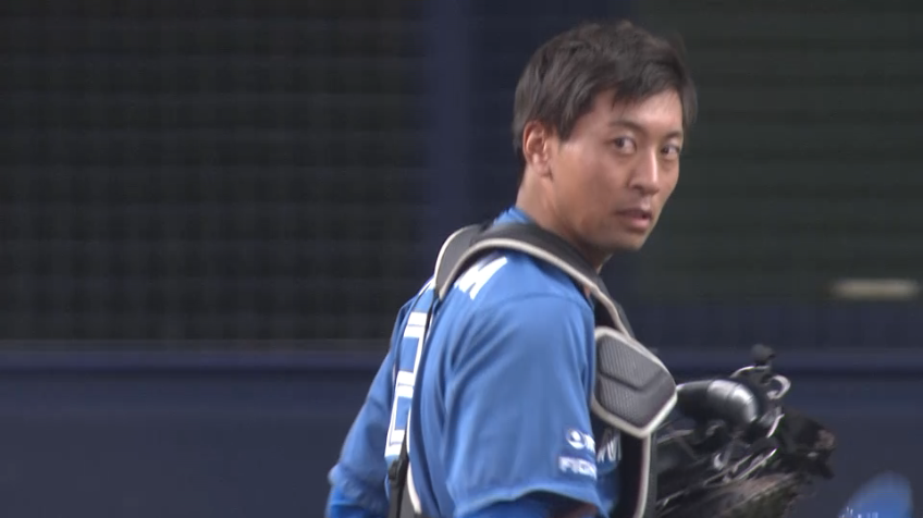 10回裏・F古川裕大 完璧な送球でサヨナラのランナーの盗塁を阻止する!!