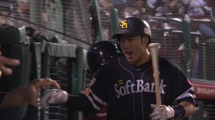 3回表・H柳田悠岐 リードを広げる第19号2ランホームラン!!