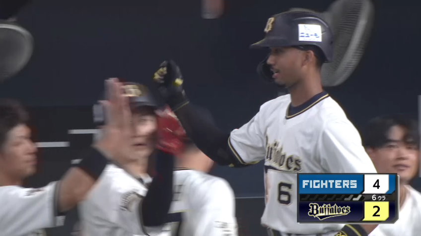 6回裏・B宗佑磨 鋭い打球はライトスタンドへ!! 点差を縮める第5号ソロホームラン!!