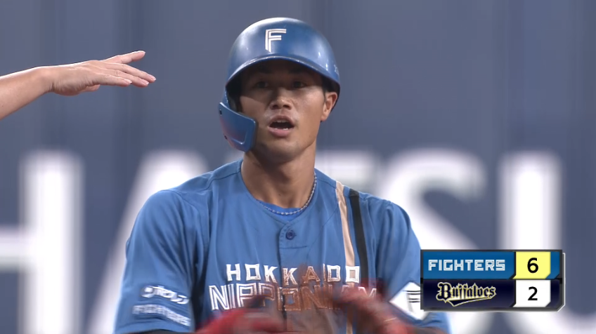 8回表・F細川凌平 終盤に気迫の一打!! ライトオーバーのタイムリー3ベースヒット!!