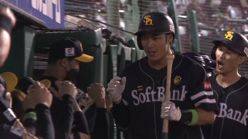 1回表・H柳田悠岐 先制3ランホームラン!!