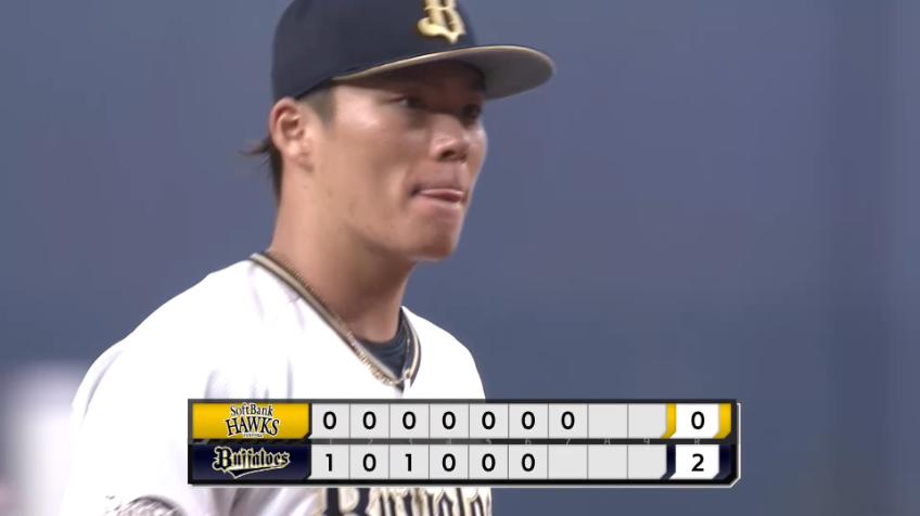 7回表・B山本由伸 エースのピッチング!! 尻上がりの投球で7回まで無失点!!