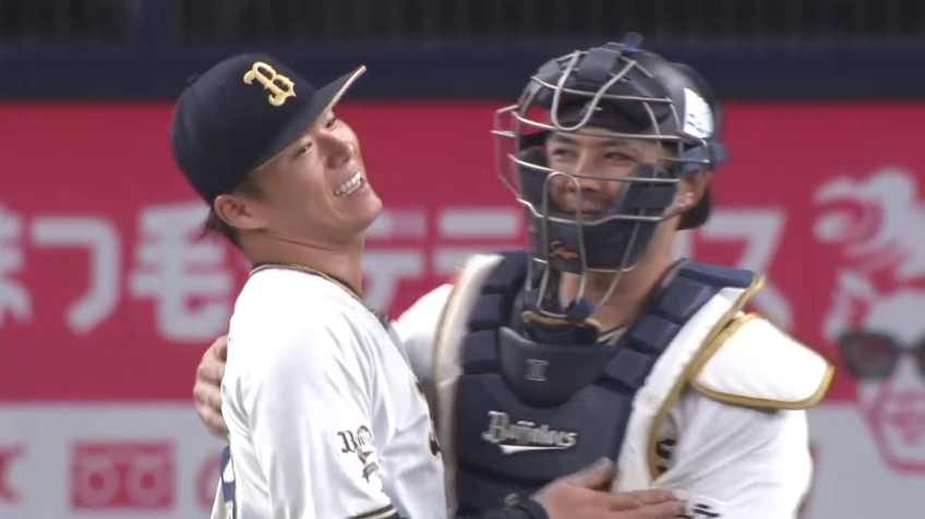 9回表・B山本由伸 三振で試合を締める!! 投手戦を制し今季2度目の完封勝利!!