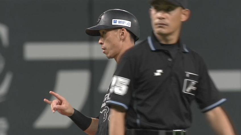 3回表・M高部瑛斗 リーグトップ独走!! 今季40個目の盗塁を決める!!