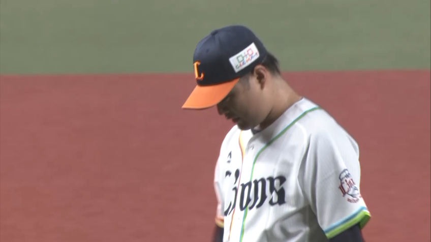 1回表・L松本航 初回のピンチの場面を空振り三振でしのぐ!!