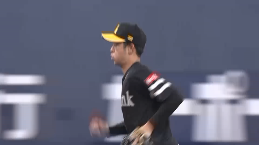 6回裏・H川瀬晃 ランニングスローで軽快な守備を見せる!!