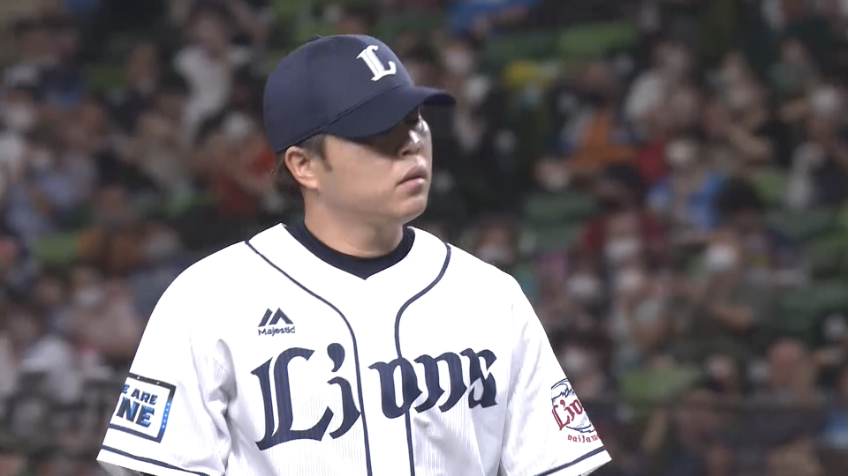 6回表・L公文克彦 見事な火消し!! 2アウトランナー1,2塁のピンチを無失点で抑える好投を見せる!!