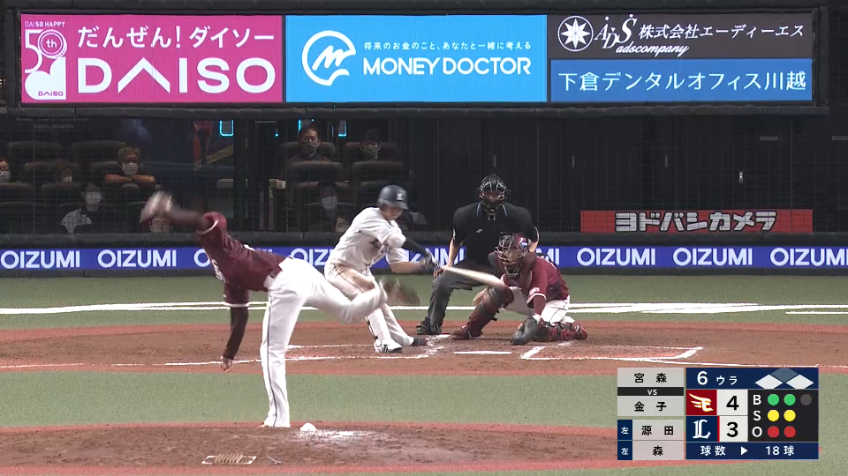6回裏・E宮森智志 一打同点のピンチを招くも、三振に抑え流れを渡さない!!