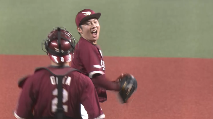 9回裏・E松井裕樹 2奪三振無失点に抑える好投を見せ、今季32セーブ目をあげる!!