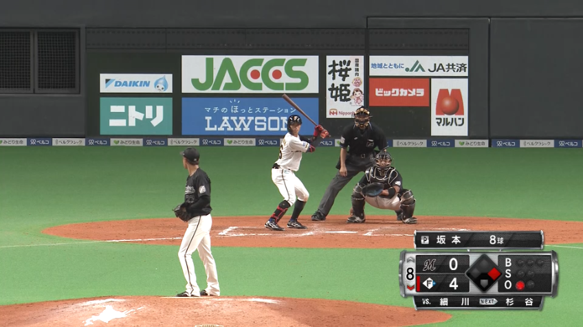 8回裏・M坂本光士郎 最後はダブルプレーに打ち取り無失点!!