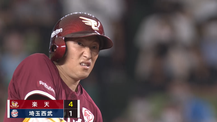 7回表・E小深田大翔 守備の次は打撃で見せる!! ライトオーバーの2点タイムリー2ベースヒット!!