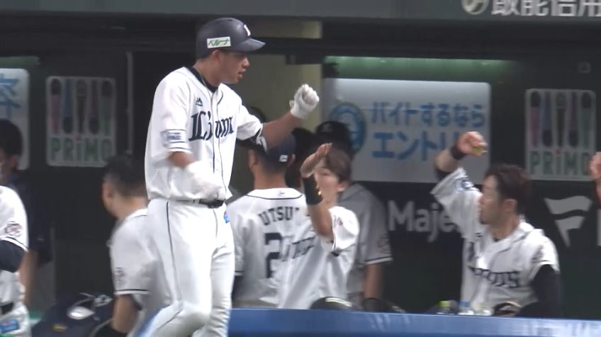 7回裏・L愛斗 2者連発!! バックスクリーンへ突き刺さる2試合連続のソロホームラン!!