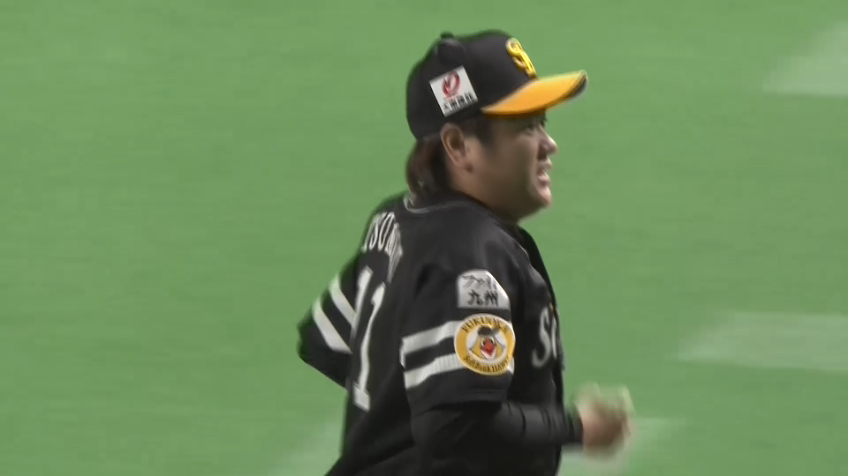 6回裏・H津森宥紀 見事火消しに成功!! 1球で満塁のピンチを抑える!!