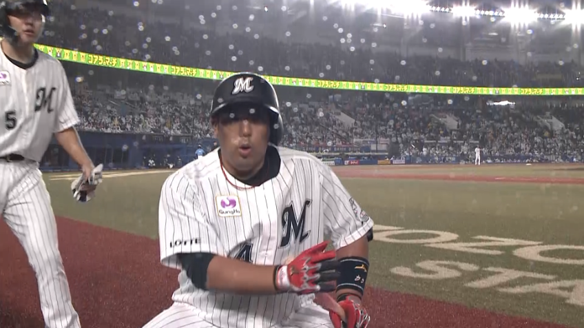 7回裏・M井上晴哉 豪快に引っ張った!! レフトスタンドへの同点2ランホームラン!!