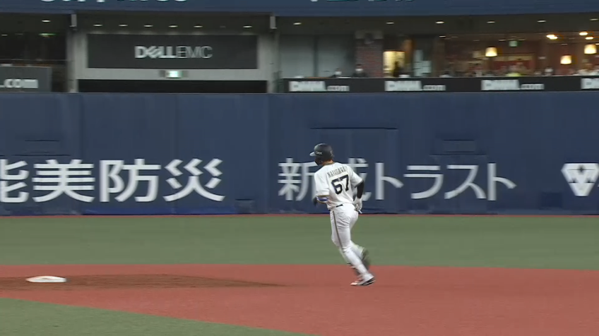 8回裏・B中川圭太 打たれたら打ち返す!! 追撃の8号ソロホームラン!!