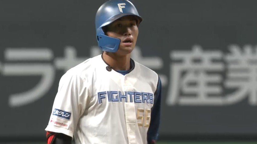 7回裏・F細川凌平 ライト線へのタイムリー3ベースヒットで1点を返す!!