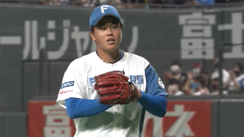 4回表・F畔柳亨丞 こちらも1軍デビュー!! プロ初登板で1イニングを無失点に抑える!!