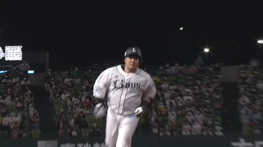 1回裏・L山川穂高 主砲の一発!! 自身3回目となる第40号2ランホームランで先制!!