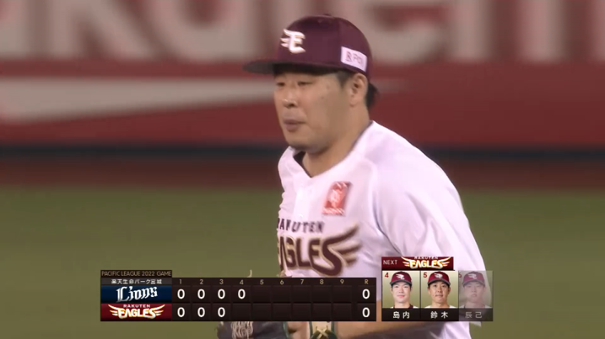 4回表・E浅村栄斗 緊迫するピンチの場面を好プレーで凌ぐ!!