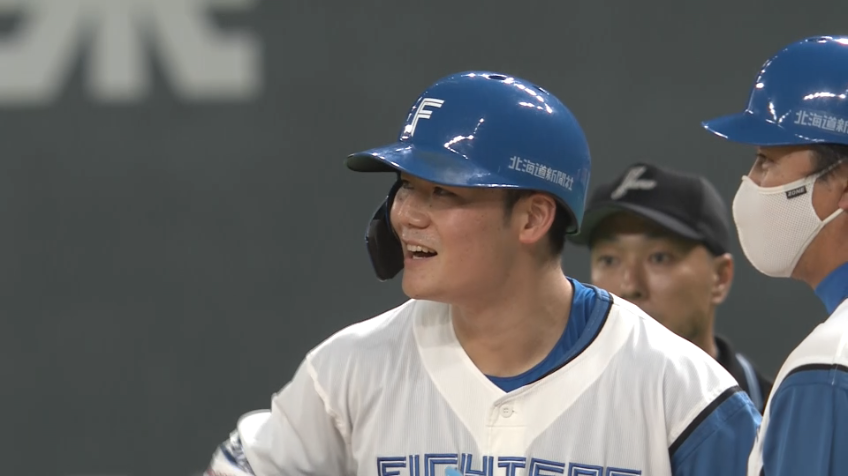 4回裏・F清宮幸太郎 ライトへタイムリーヒットを放ち、1点を返す!!